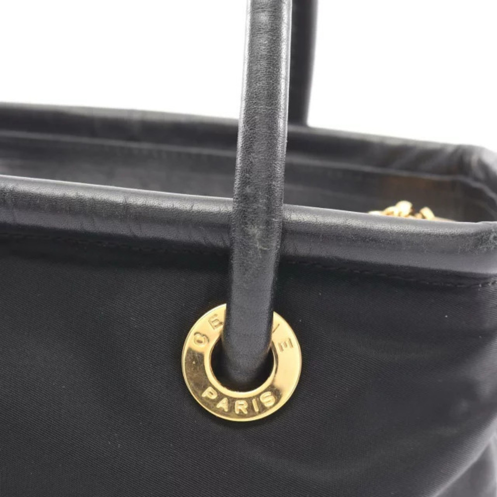 Celine Black Circle Leather Handbag - Picture 8 of 9